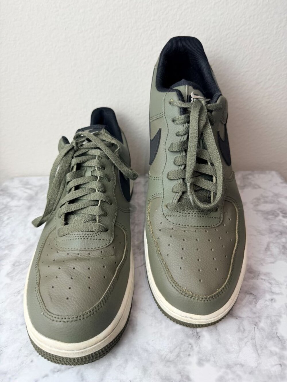 Nike Air Force 1 '07 LV8 Double Swoosh Twilight Marsh Men 10.5 Green